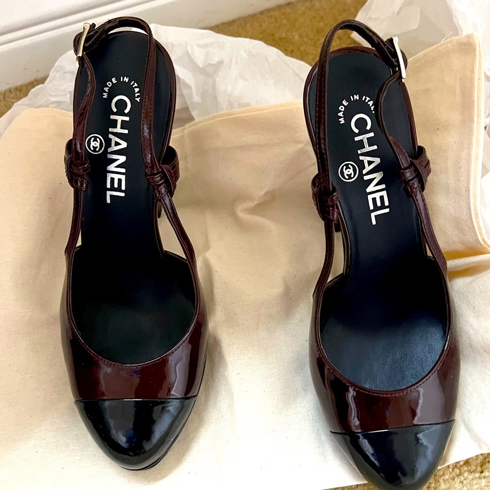 Maroon Chanel Pumps